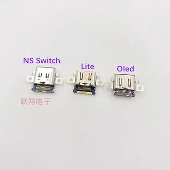 Оригинальный новый разъем для OLED-консоли Nintendo Switch Lite USB Type-C с разъемом для зарядки аккумулятора