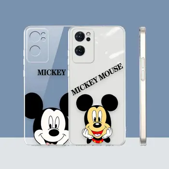 Прозрачный чехол для OPPO RENO 7 6 4 4F F21 7 6 6Z 5 5F 3 Funda 2Z FIND X5 X X3 PRO LITE 5G 4G Case Cute Mickey Minnie Mouse