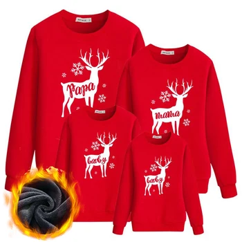 Рождественский свитер, семейный толстый свитер, Рождественская пижама 