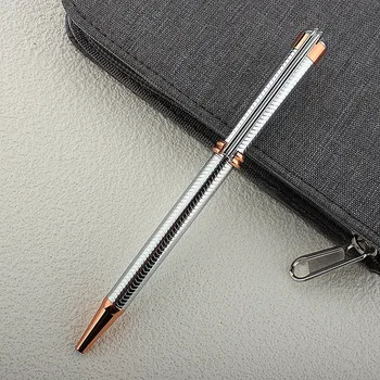 Роскошное качество 166 Металлическая шариковая ручка для делового офиса со средним кончиком, канцелярские принадлежности для новых школьников