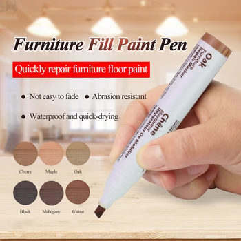 Ручка для ремонта мебели из композитных материалов, подкрашивающая/ заливающая краской пол/лестницу/дверь /деревянную посуду, царапающая/шпаклевочная ручка