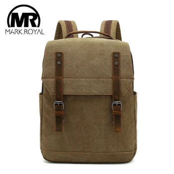 Рюкзак MARKROYAL большой емкости, мужской холщовый рюкзак, мужской ноутбук, школьные сумки для студентов колледжа, подростковый рюкзак