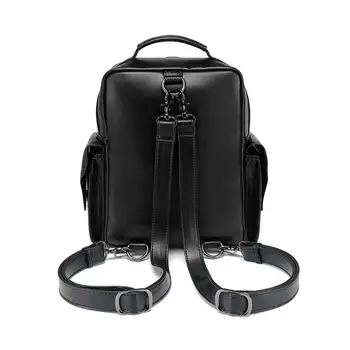Рюкзак для ноутбука с черепом из искусственной кожи, модный повседневный рюкзак, Офисный Кожаный рюкзак с черепом для путешествий, женский косплей, шоппинг, кемпинг