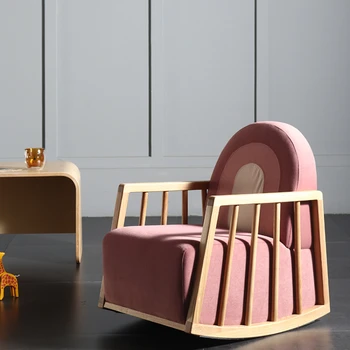 Сиденье для детского дивана, маленькая модель комнаты, Мягкая сумка из массива дерева, кресло-качалка, детское кресло для домашней гостиной