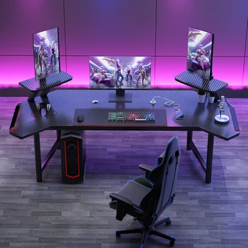 Современные искусственные настольные игровые столы для офисной мебели, компьютерный стол, креативные простые многофункциональные специализированные столы для киберспорта