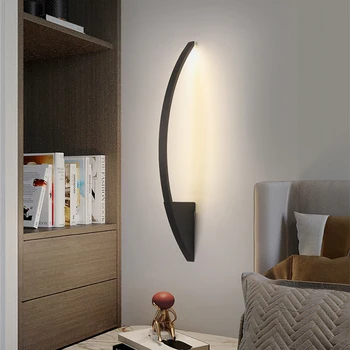 Современный светодиодный настенный светильник, минималистичный настенный светильник для спальни, прикроватной тумбочки, гостиной, прохода, домашнего декора, креативного освещения, настенных светильников