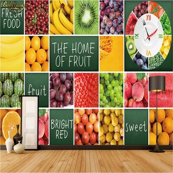современный фруктовый плакат beibehang на заказ, фруктовый магазин в супермаркете, фоновые обои для гостиной, фотообои для стен