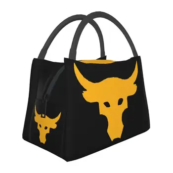 Термоизолированные сумки для ланча Dwayne Rock Roll Bull, женская переносная сумка для ланча Johnson для офиса, коробка для еды на открытом воздухе