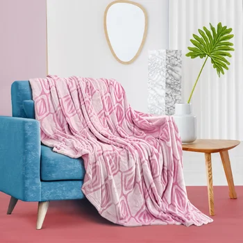 Упаковка из 2-х фланелевых плюшевых одеял с принтом сзади\  Проверено Одеяло для кровати или дивана\ 60
