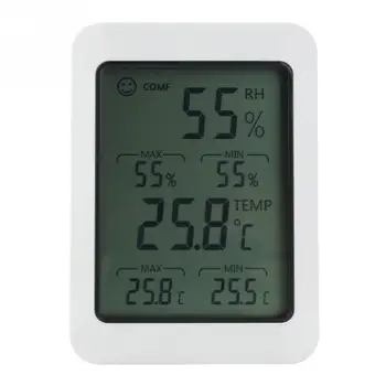 Цифровой измеритель температуры и влажности Многофункциональный ЖК-электронный Беспроводной цифровой измеритель минимальной температуры и влажности
